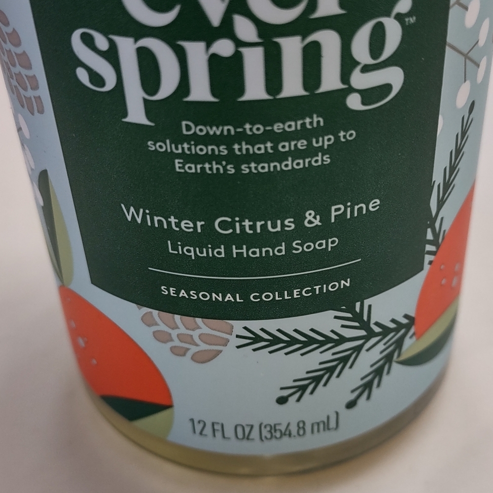 Ever spring winter citrus and pine hand soap